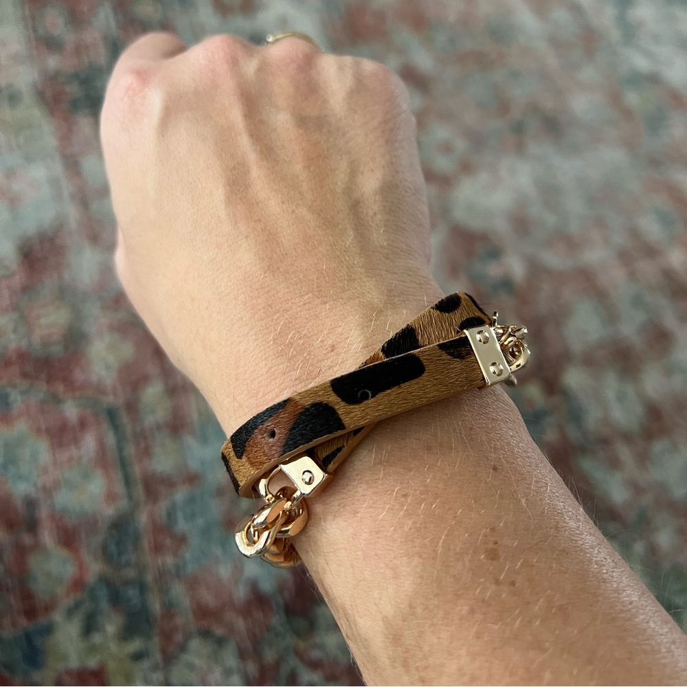 Victoria Emerson Leopard Wrap Bracelet